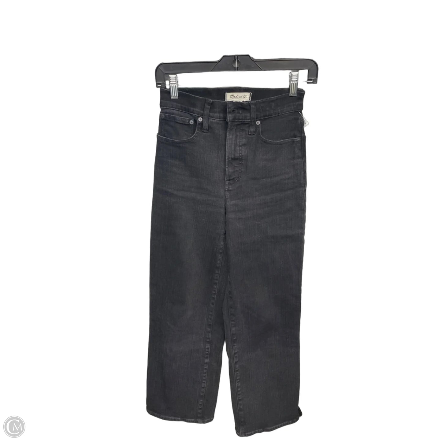 Jeans Wide Leg By Madewell In Black, Size: 0
