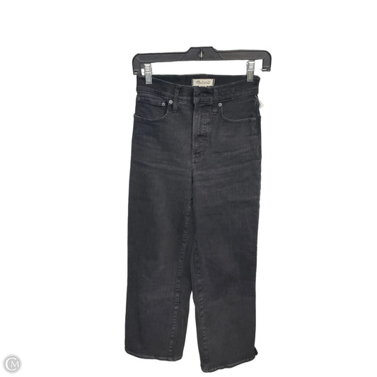 Jeans Wide Leg By Madewell In Black, Size: 0