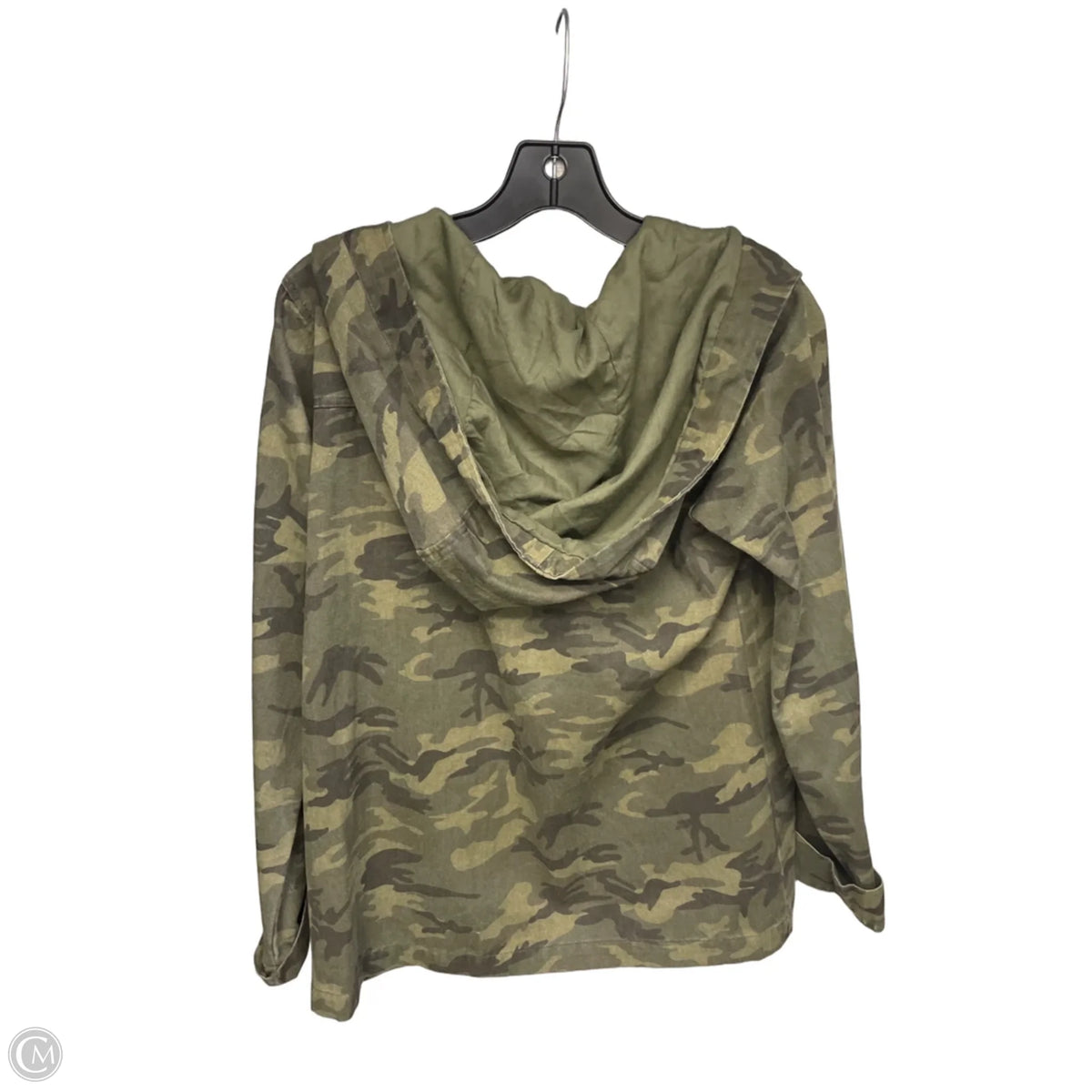 Jacket Denim By Hem & Thread In Camouflage Print, Size: M