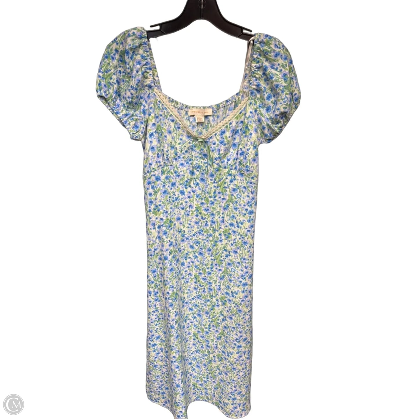Dress Casual Maxi By Monteau In Blue & Green, Size: Xs