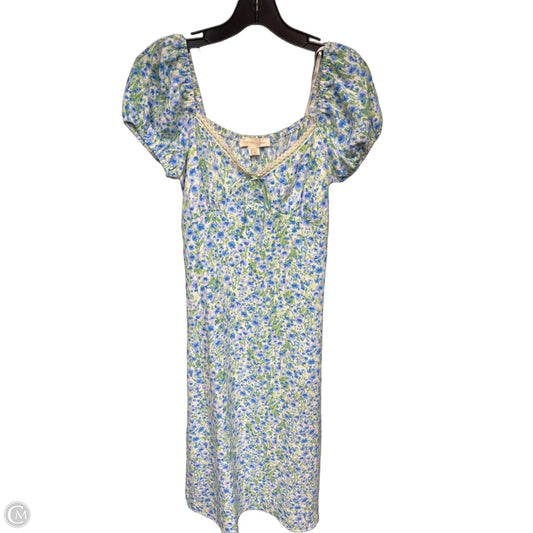 Dress Casual Maxi By Monteau In Blue & Green, Size: Xs