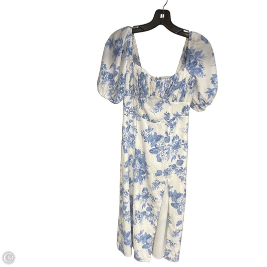 Dress Casual Maxi By Abercrombie And Fitch In Blue & White, Size: Xs