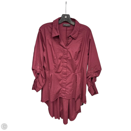 Top Long Sleeve By Lane Bryant In Red, Size: 16