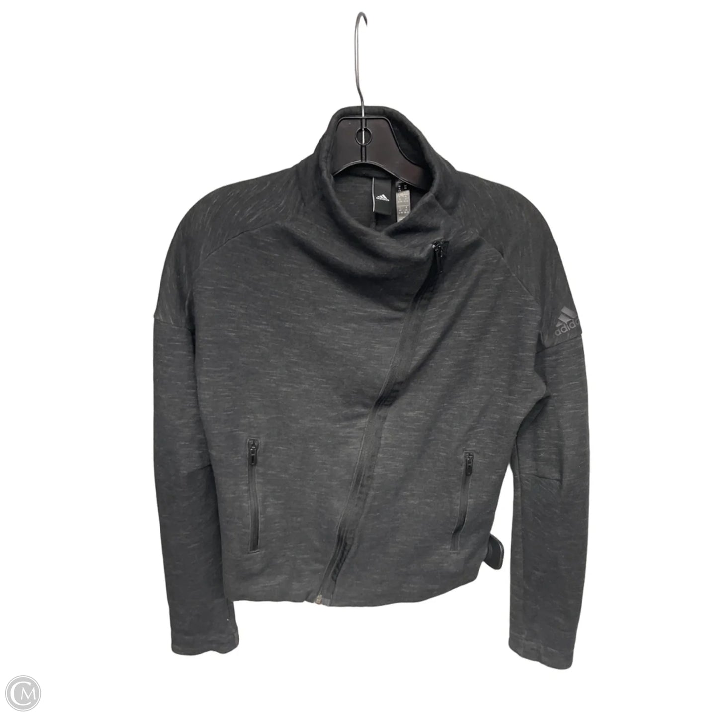 Athletic Jacket By Adidas In Black, Size: Xs