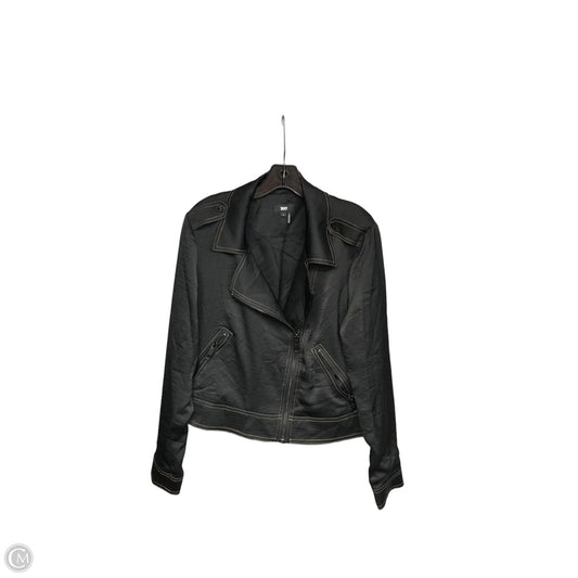 Jacket Moto By Dkny In Black, Size: M