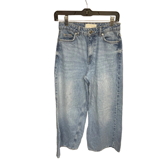 Jeans Wide Leg By Zara In Blue Denim, Size: 2