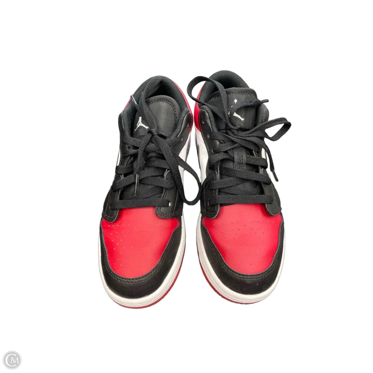 Shoes Luxury Designer By Jordan In Black & Red, Size: 6