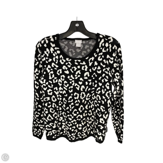 Top Long Sleeve By Chicos In Animal Print, Size: M