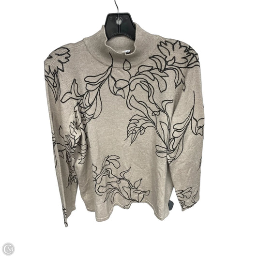 Top Long Sleeve By Chicos In Tan, Size: L
