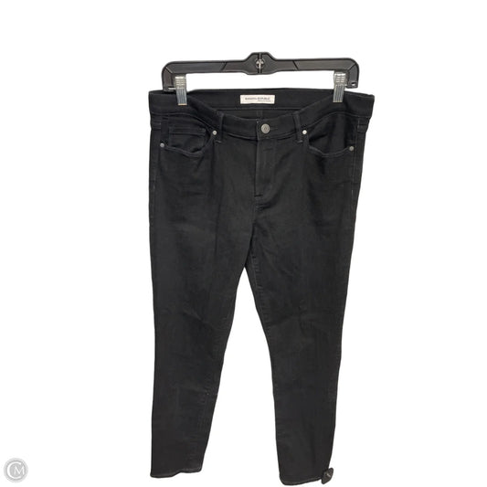 Jeans Skinny By Banana Republic In Black, Size: 12