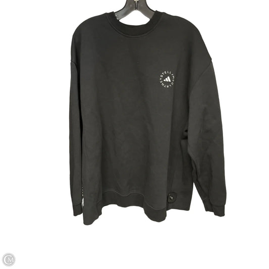 Athletic Sweatshirt Crewneck By Adidas In Black, Size: L