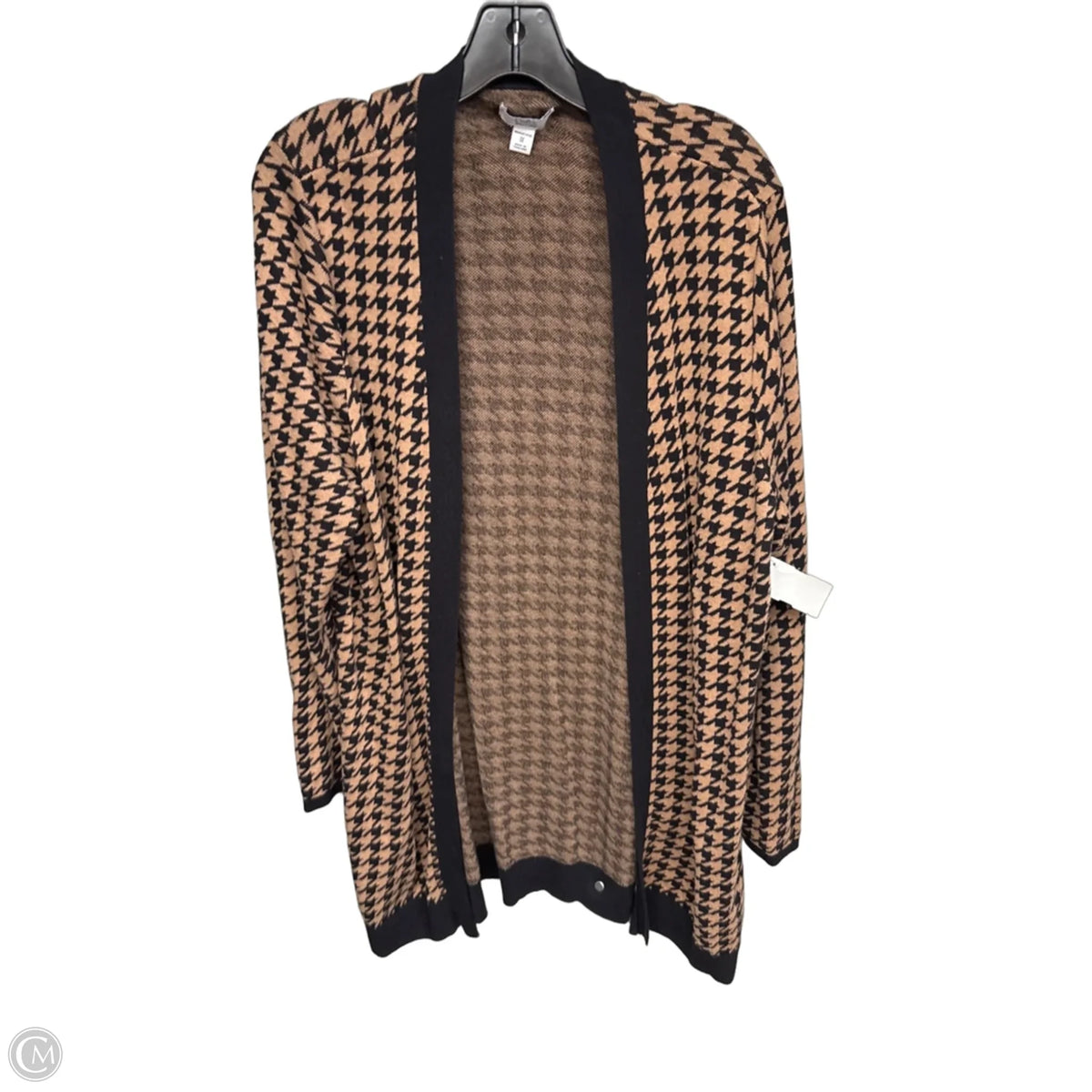 Cardigan By Croft And Barrow In Black & Brown, Size: 1x