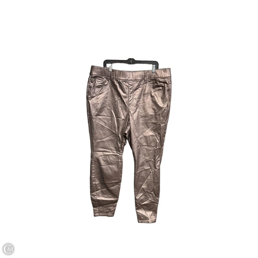 Jeans Skinny By Lane Bryant In Brown, Size: 22