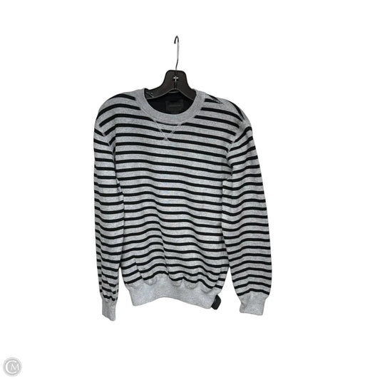 Sweatshirt Crewneck By Magaschoni In Black & Grey, Size: S
