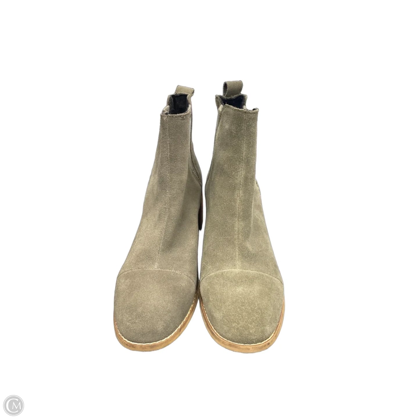 Boots Ankle Heels By Toms In Grey, Size: 7.5