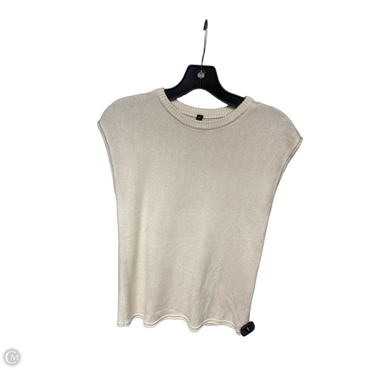 Top Sleeveless By Clothes Mentor In Cream, Size: S