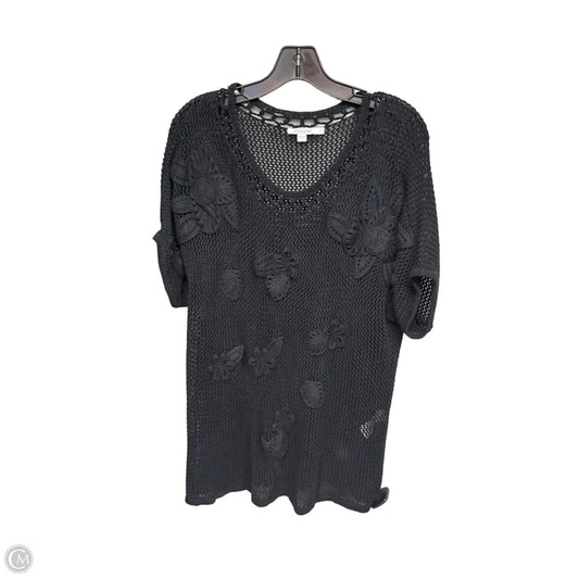 Top Short Sleeve By Chicos In Black, Size: L