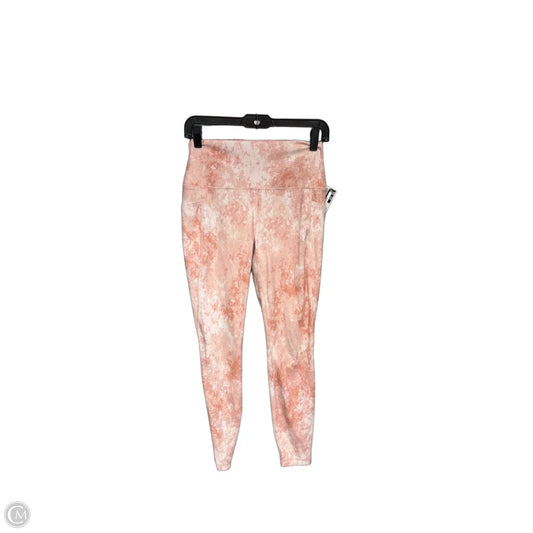 Athletic Leggings By Rbx In Orange, Size: M