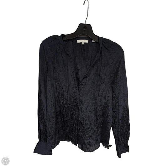 Top Long Sleeve By Vince In Navy, Size: S