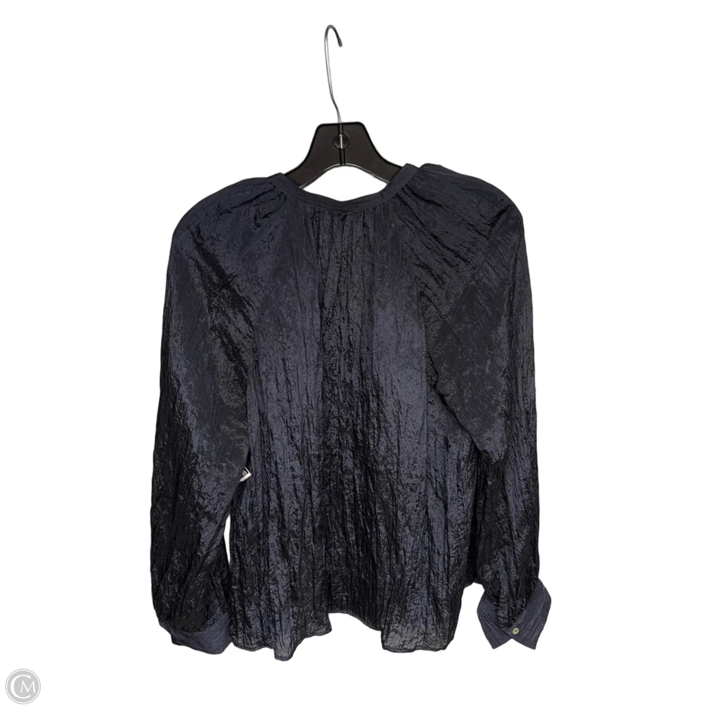 Top Long Sleeve By Vince In Navy, Size: S