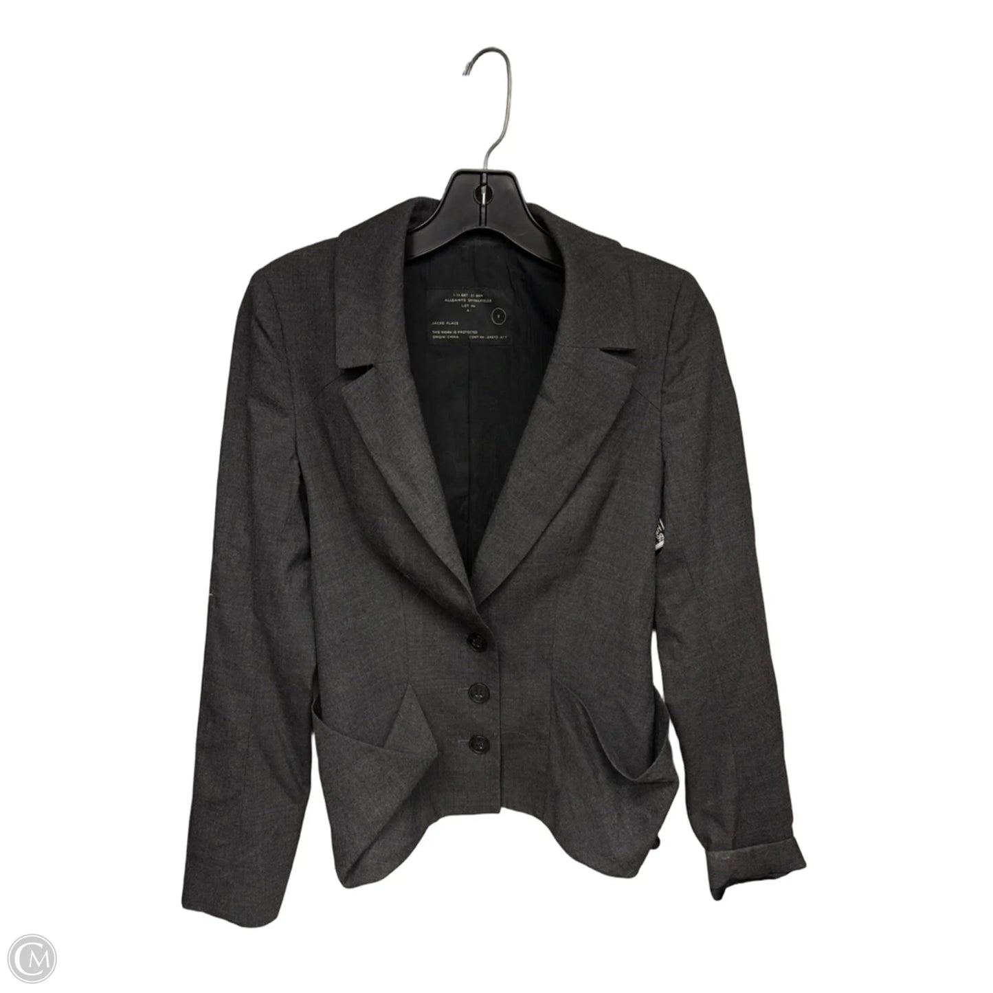 Blazer Designer By All Saints In Grey, Size: 8
