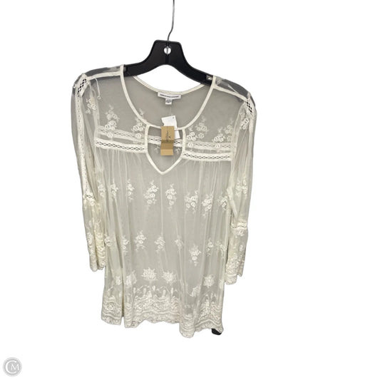 Tunic Long Sleeve By American Eagle In Cream, Size: S