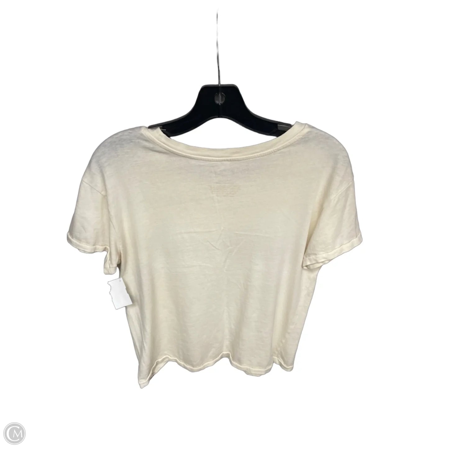 Top Short Sleeve Basic By Fifth Sun In Cream, Size: S