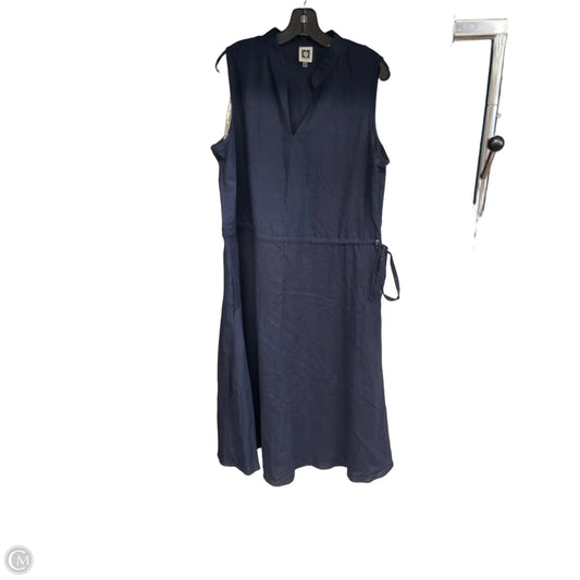 Dress Casual Maxi By Anne Klein In Blue, Size: 16