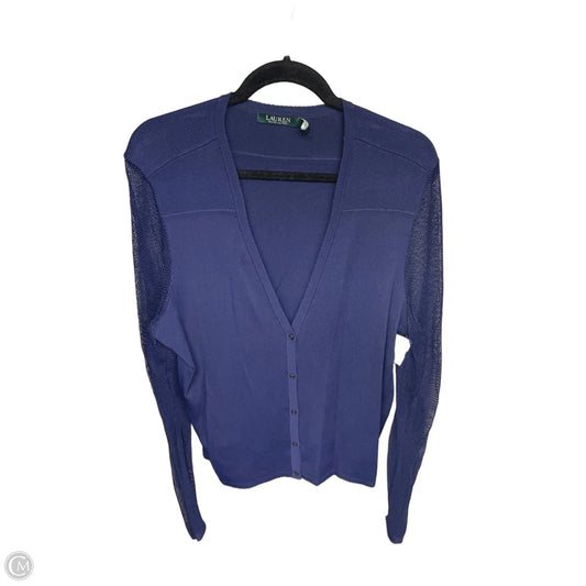 Cardigan By Lauren By Ralph Lauren In Blue, Size: 2x