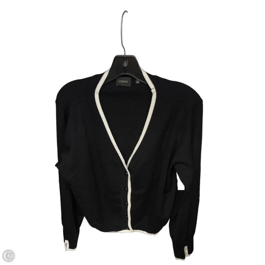 Cardigan By Cyrus In Black & White, Size: Xl