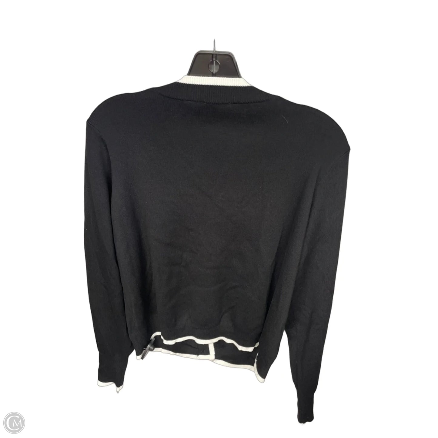 Cardigan By Cyrus In Black & White, Size: Xl