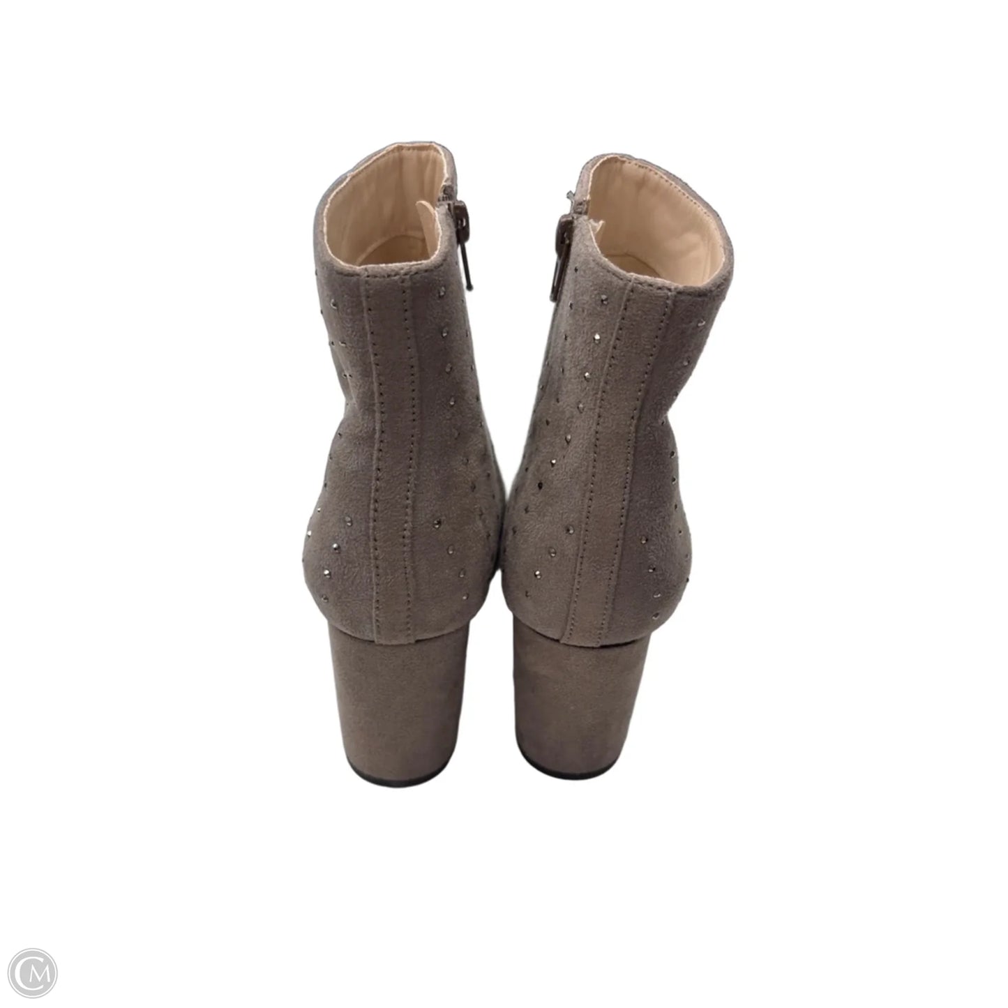 Boots Ankle Heels By H For Halston In Grey, Size: 7.5