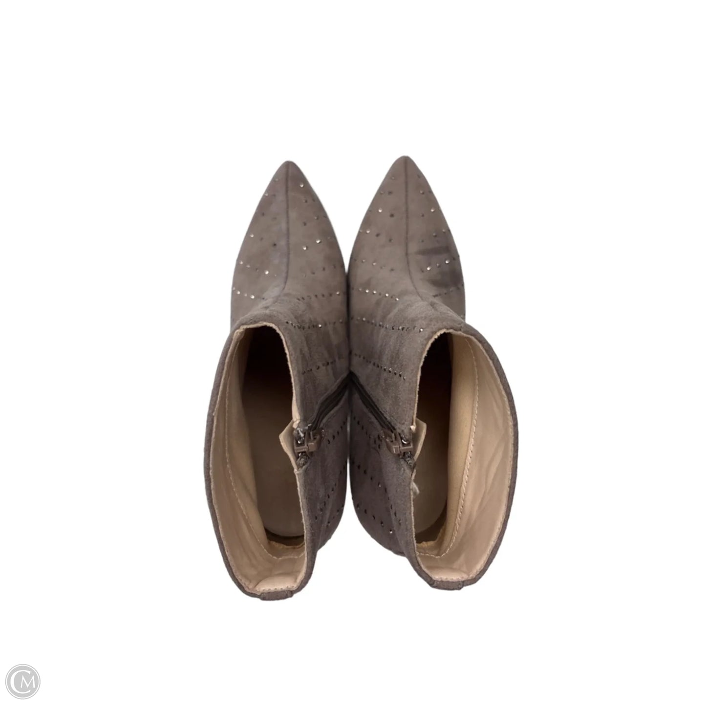 Boots Ankle Heels By H For Halston In Grey, Size: 7.5
