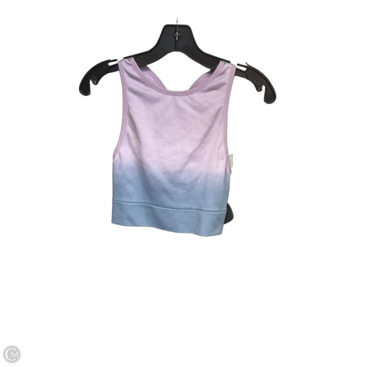 Athletic Bra By Victorias Secret In Blue & Purple, Size: L