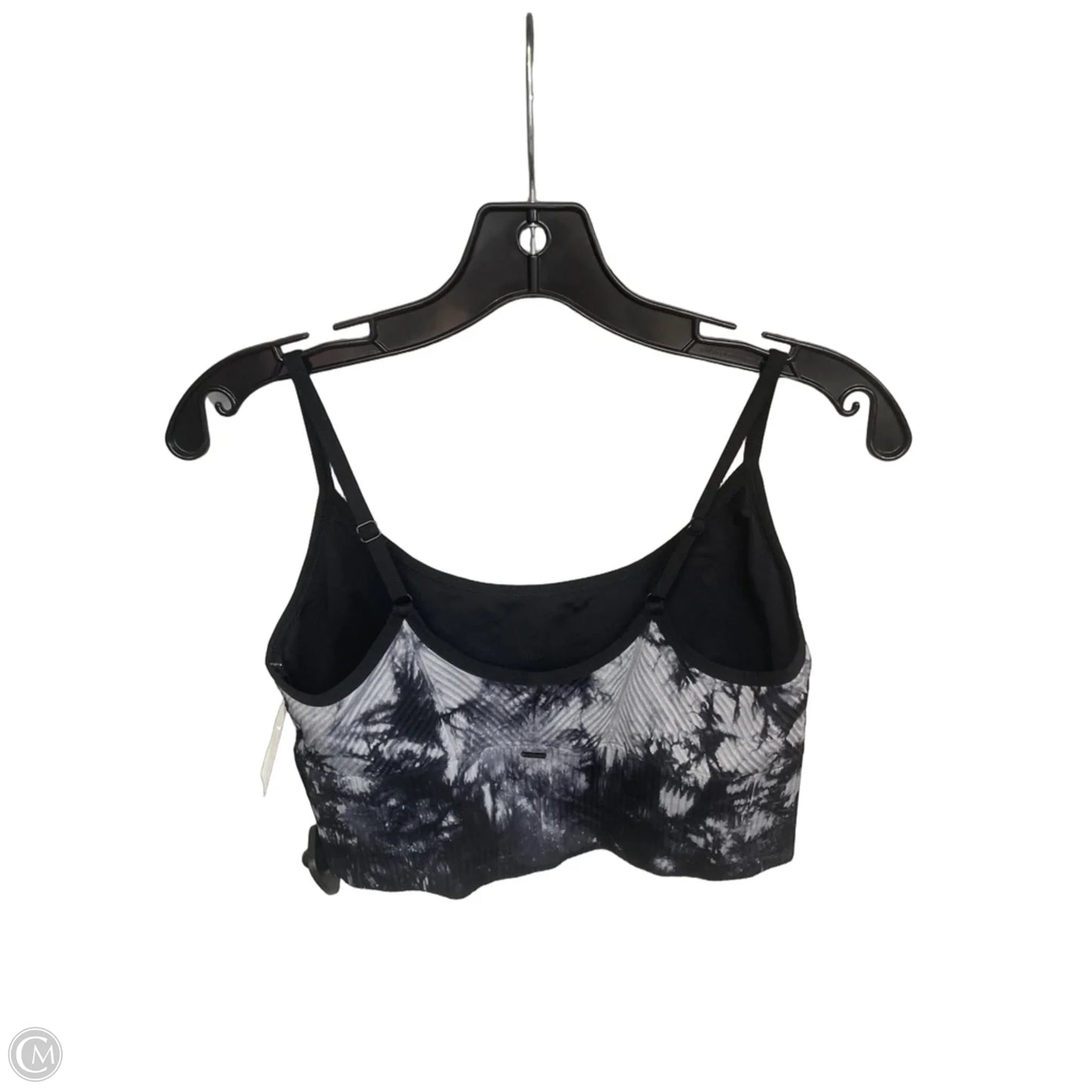 Athletic Bra By Pink In Black & Grey, Size: 0