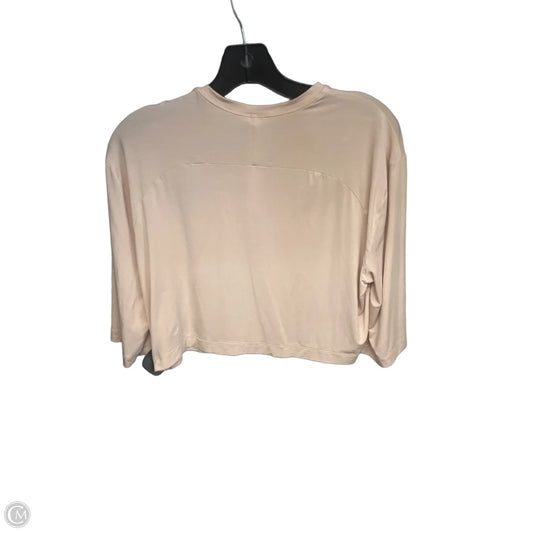 Athletic Top Short Sleeve By Lululemon In Pink, Size: 6