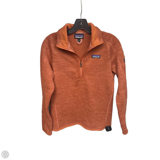 Jacket Fleece By Patagonia In Orange, Size: S