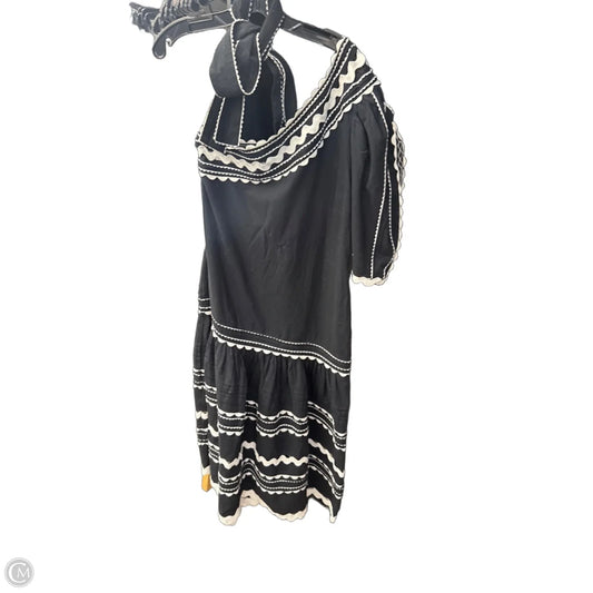 Dress Party Midi By Clothes Mentor In Black & White, Size: Xs
