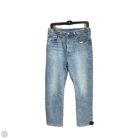 Jeans Straight By Levis In Blue Denim, Size: 8