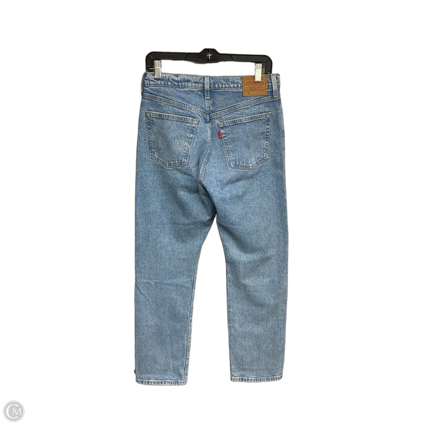 Jeans Straight By Levis In Blue Denim, Size: 8