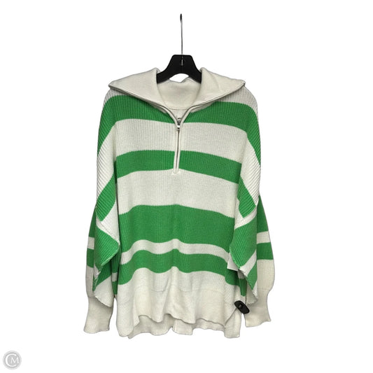 Sweater By Aerie In Cream & Green, Size: L