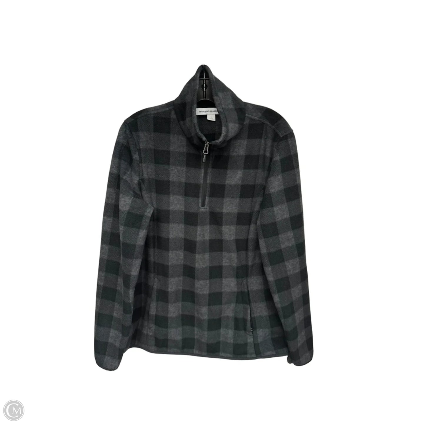 Jacket Fleece By Amazon Essentials In Black & Grey, Size: L