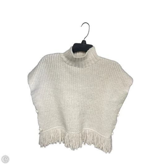 Sweater Short Sleeve By Anthropologie In Cream, Size: S
