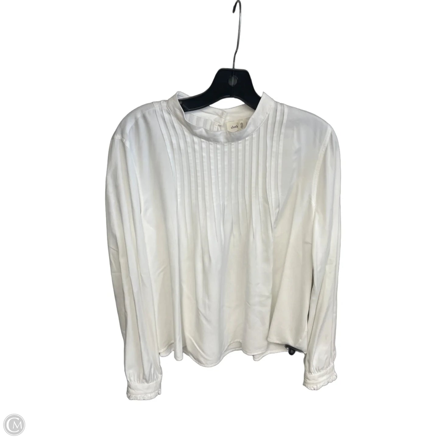 Top Long Sleeve By Cloth & Stone In White, Size: M