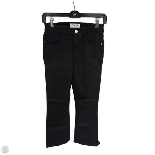 Jeans Boot Cut By Frame In Black, Size: 0