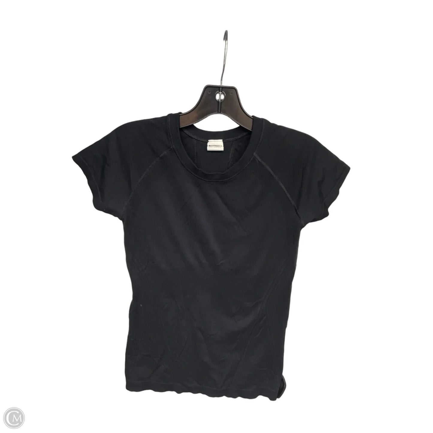 Athletic Top Short Sleeve By Athleta In Black, Size: S