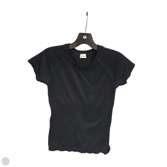 Athletic Top Short Sleeve By Athleta In Black, Size: S