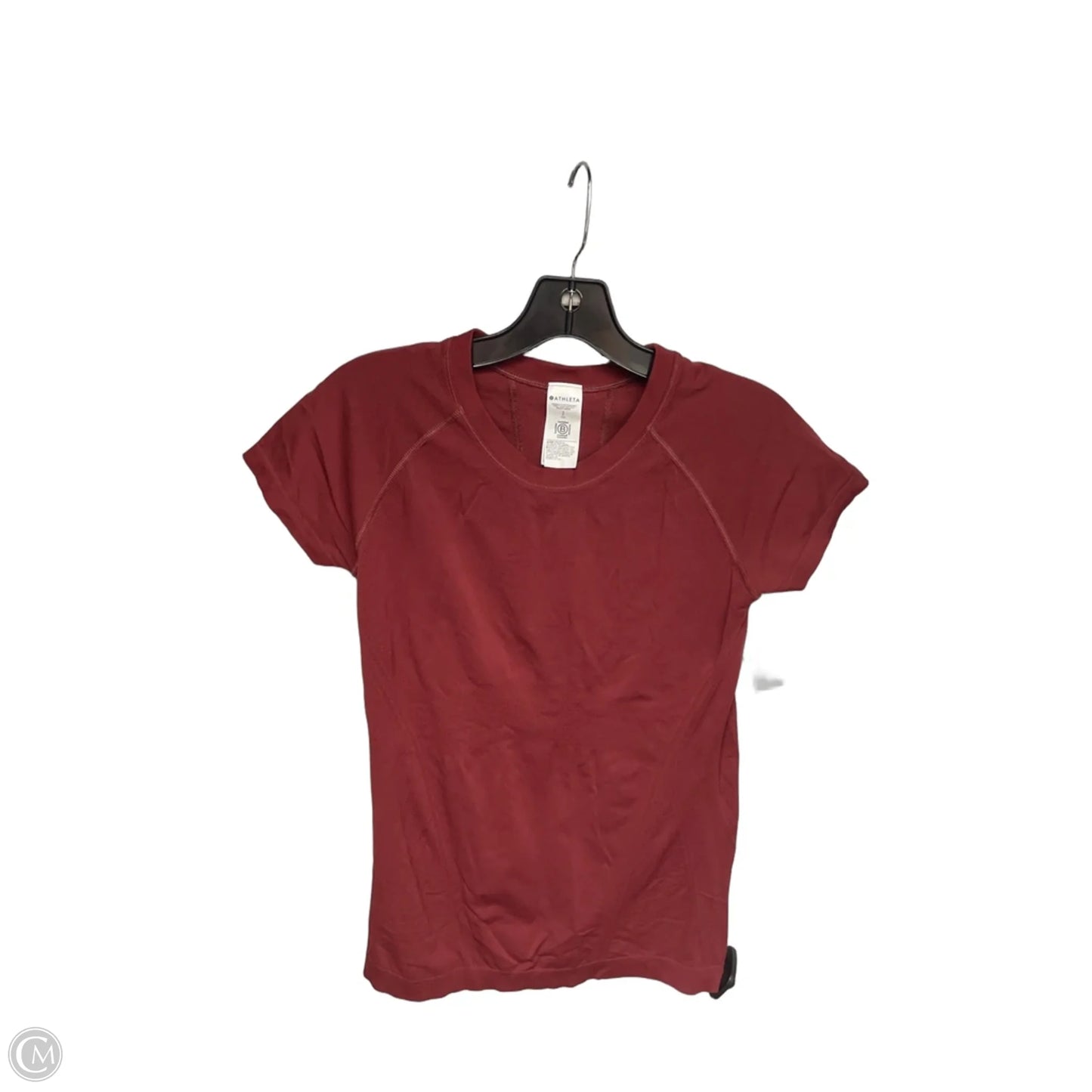 Athletic Top Short Sleeve By Athleta In Red, Size: S