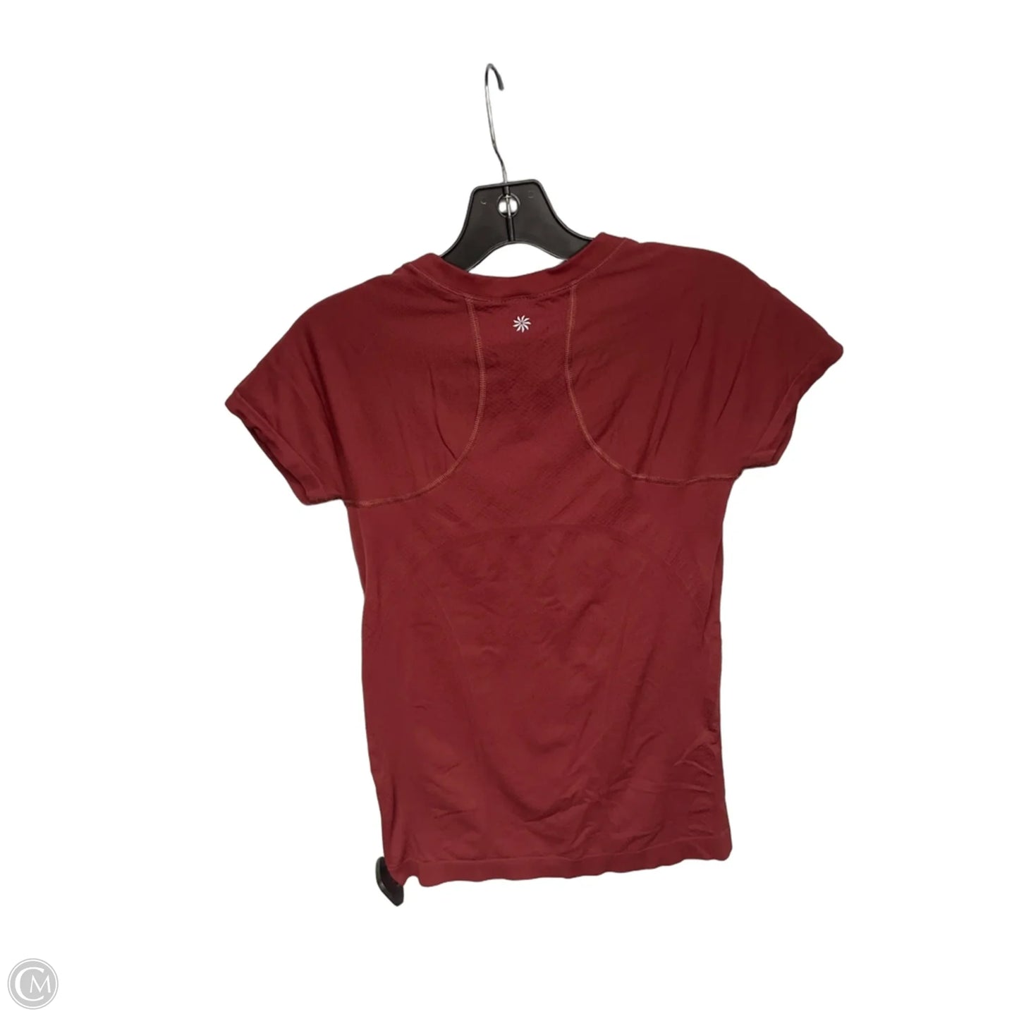 Athletic Top Short Sleeve By Athleta In Red, Size: S
