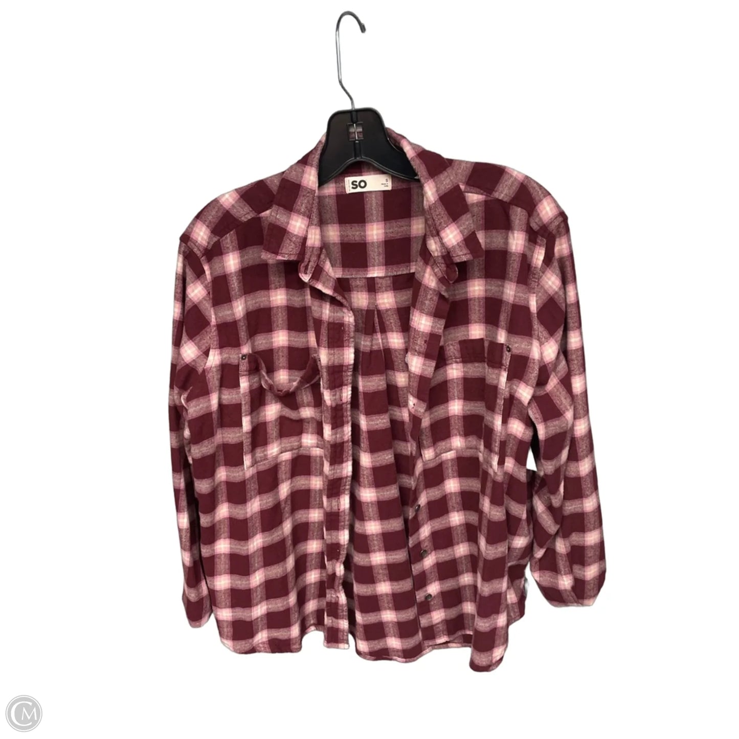Top Long Sleeve By So In Red, Size: S